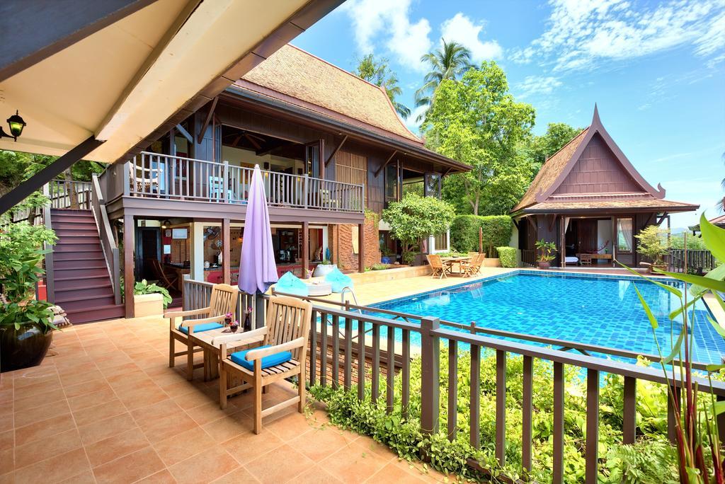 Villa Thai Teak - Panoramic Sea & Sunset Views Ко Самуи Стая снимка