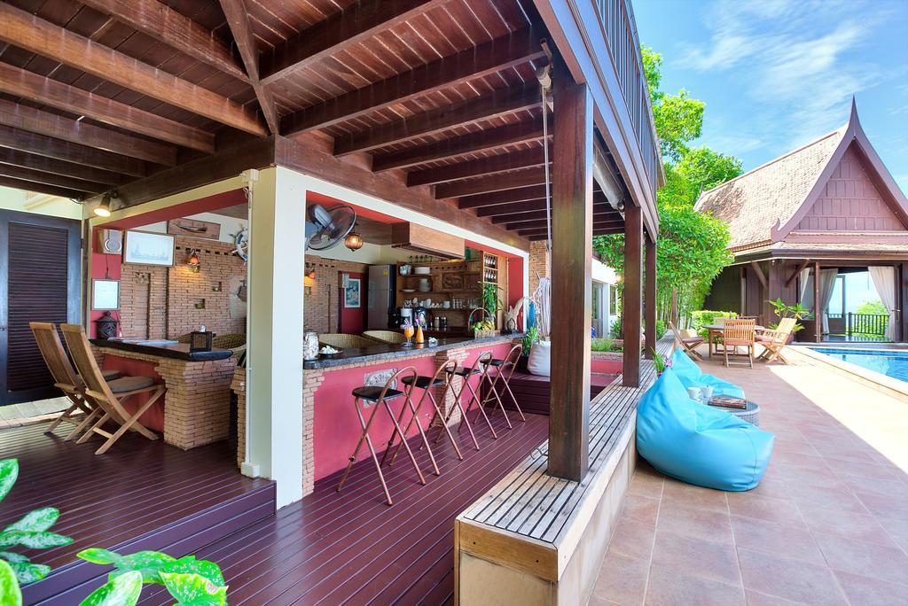 Villa Thai Teak - Panoramic Sea & Sunset Views Ко Самуи Стая снимка